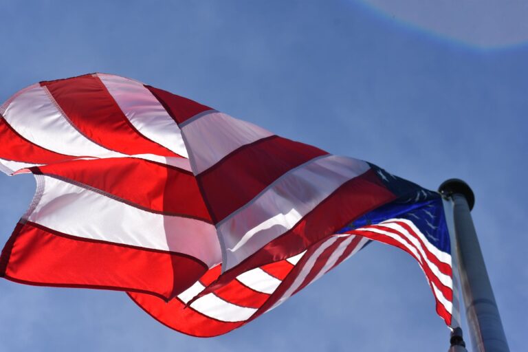 low angle photography of american flag. July 4th books