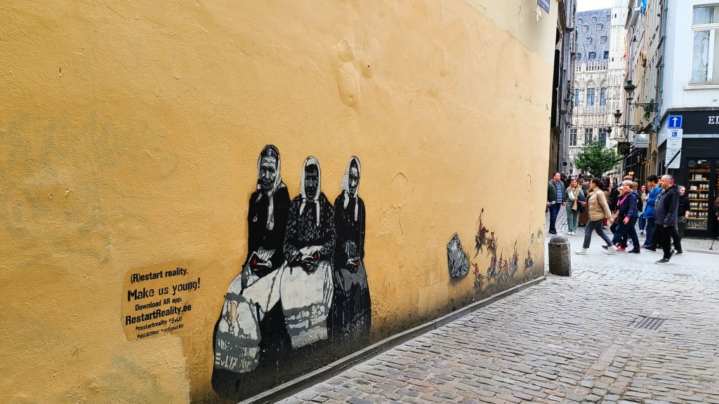 Street graffiti in Brussels