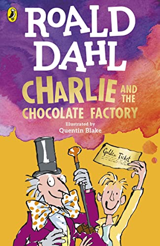 Charlie and the Chocolate Factory by Roald Dahl book cover. One of the books being rewritten