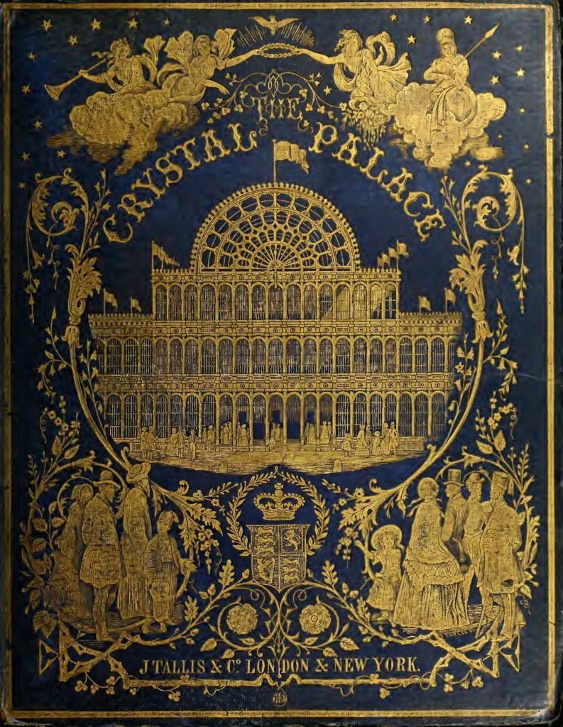 This edition of Tallis's history and description of the Crystal palace, and the Exhibition of the world's industry in 1851 has been identified as having arsenical material in the bookcloth. Poison books have been found across the world.